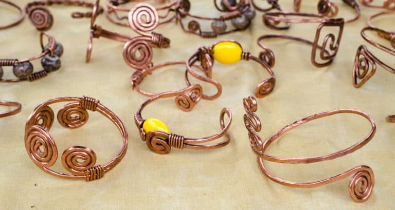 How To Make Twisted Copper Wire Bracelets - The Creative Folk