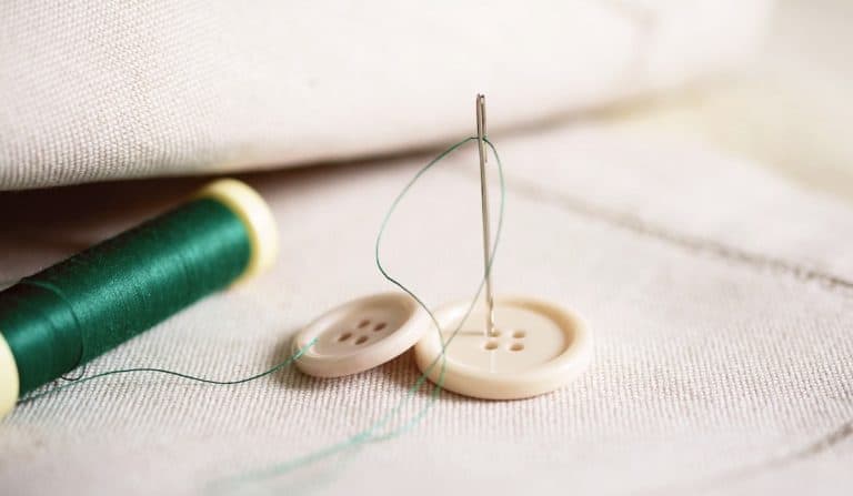 How To Sew A Button On A Jacket With Lining