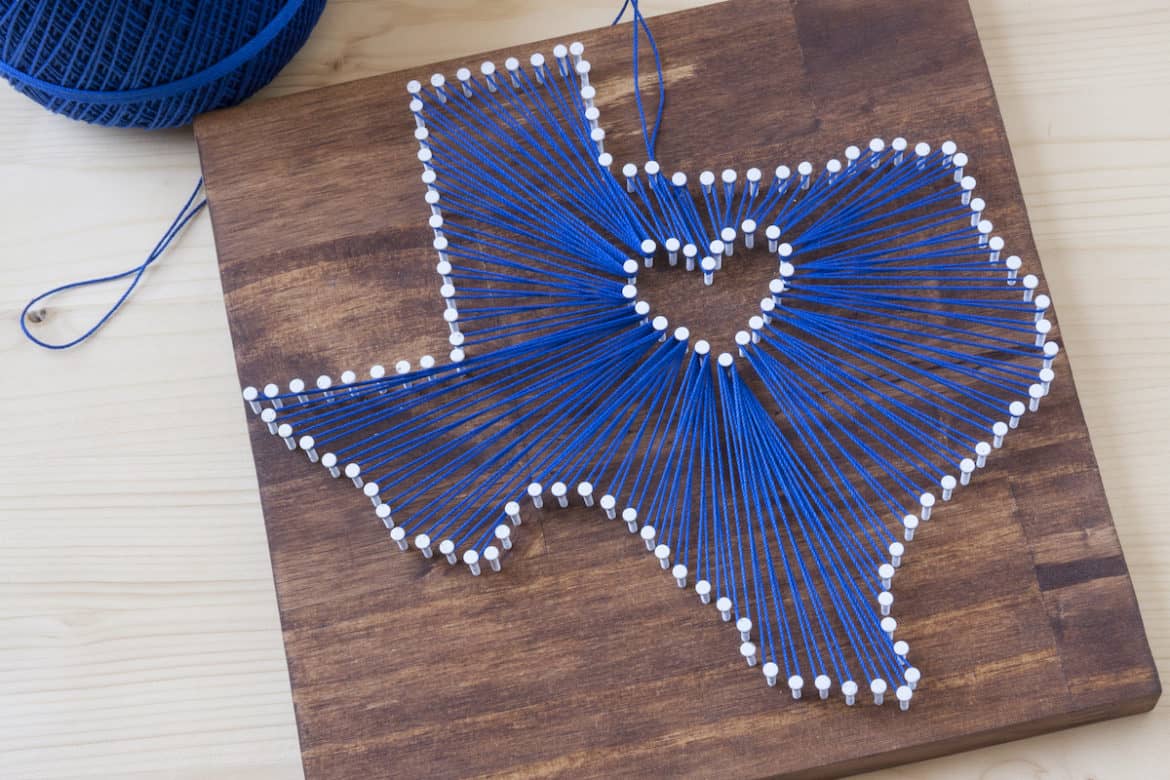 DIY Nail and String Wood Art - wide 1