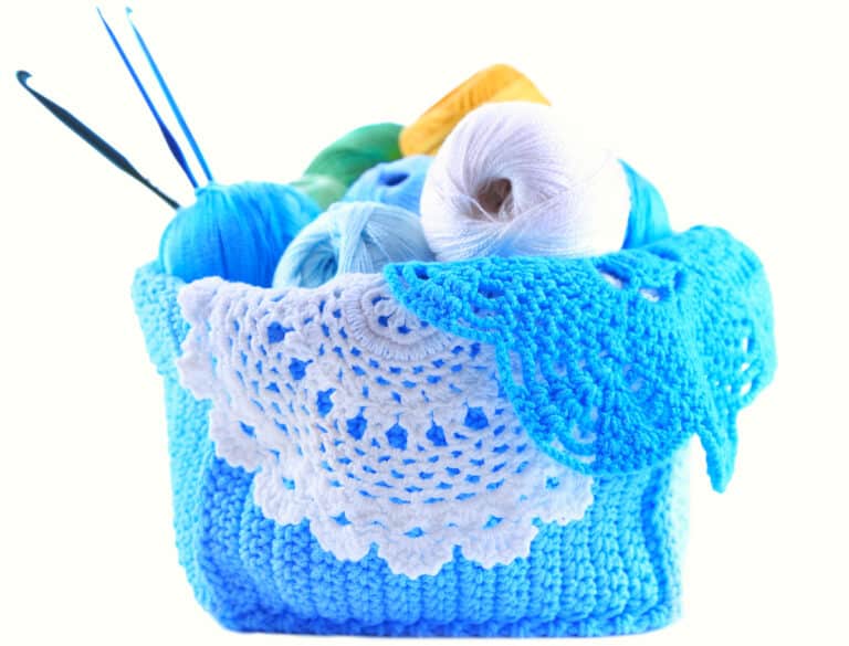 How To Make A Crochet Basket Stiff