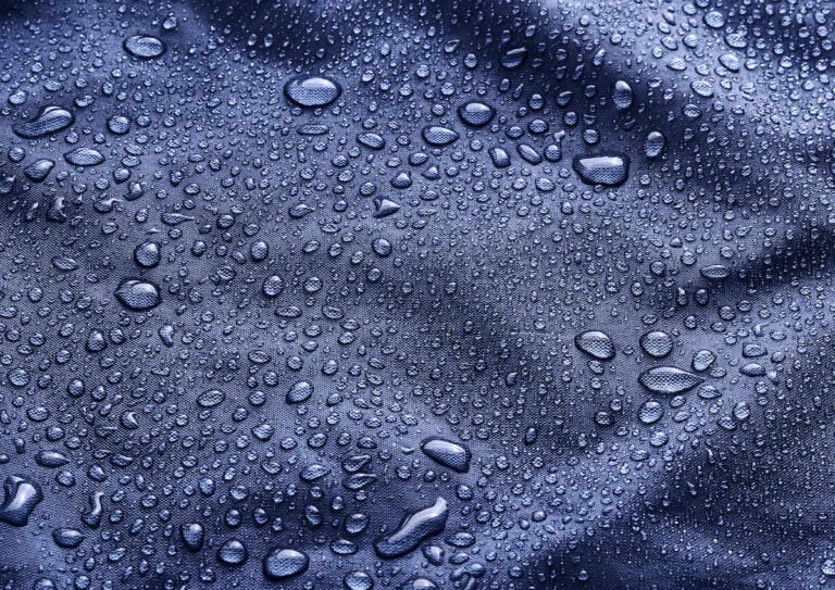 Water Droplets On Fabric