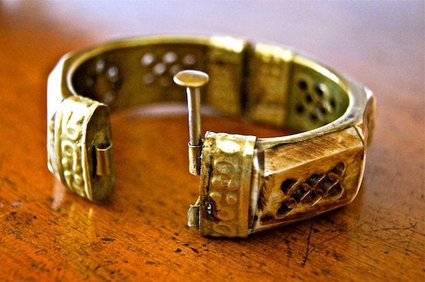 antique brass bracelet