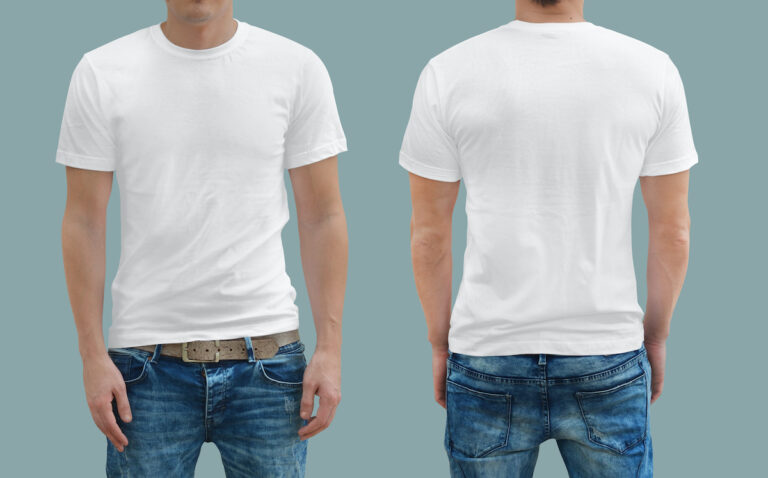 Man Wearing White T Shirt