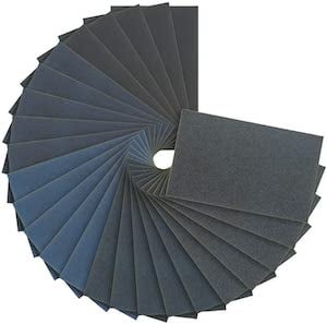 variety of gray sandpaper