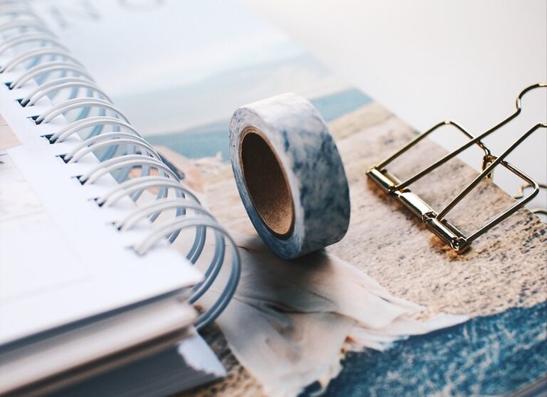 Roll of Washi Tape on Folder