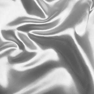 charmeuse satin fabric, silver