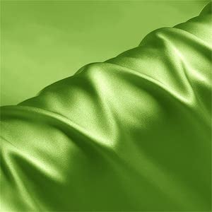 grass green raw silk fabric