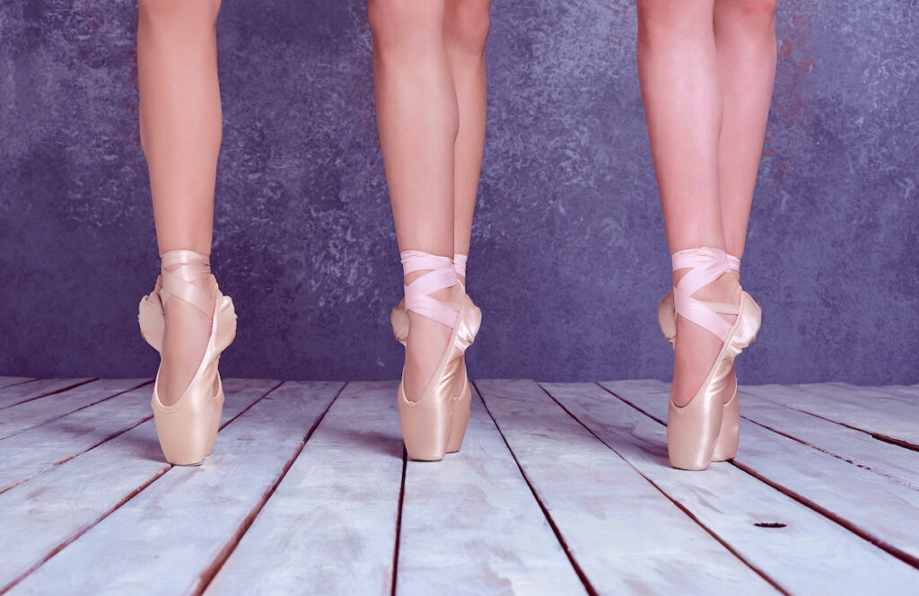 How To Sew Elastic And Ribbon On Pointe Shoes The Creative Folk